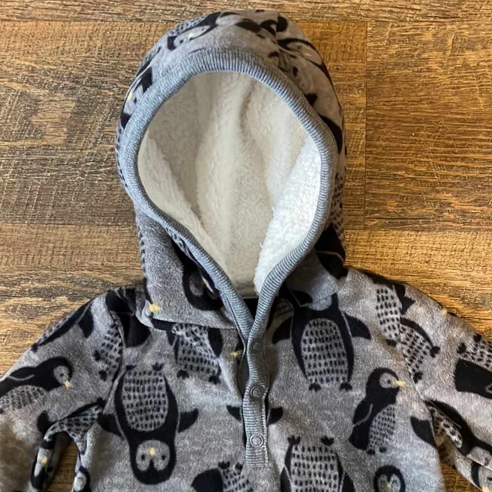 Just One You Carter’s Fleece Sherpa Onesie 6 Months - Picture 2 of 7